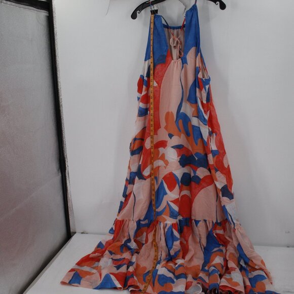 Maeve Anthropologie Halter Maxi Dress Womens 2X Summer Abstract Print Boho - Picture 10 of 12